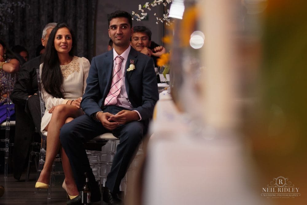 Merrydale Manor Wedding Photographer - Wedding guests listen to speeches