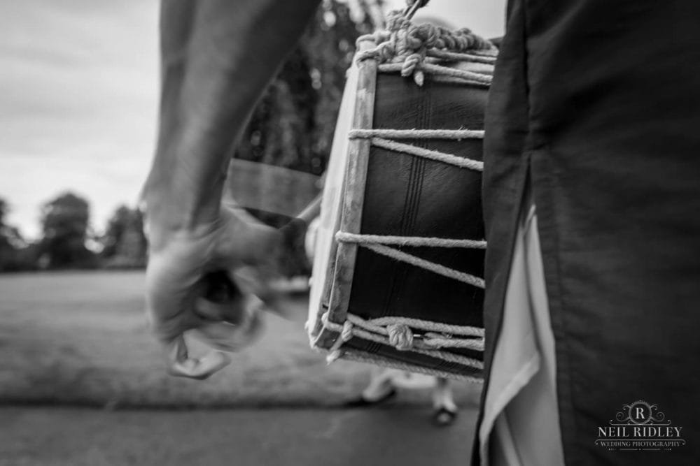 Merrydale Manor Wedding Photographer - Hindu Drummer closeup