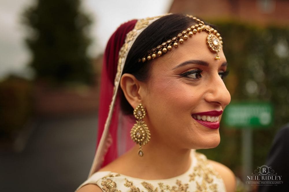Merrydale Manor Wedding Photographer - Hindu Bride close up