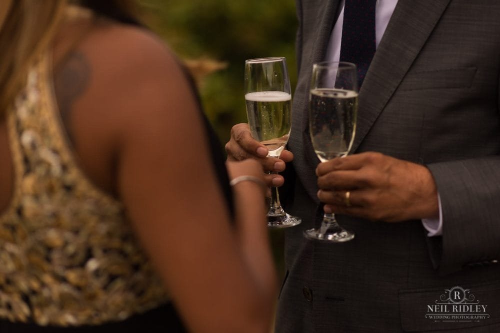 Merrydale Manor Wedding Photographer - Champagne glasses