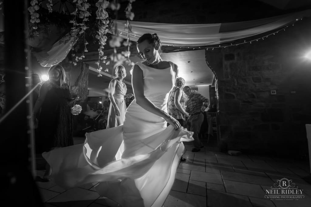 Beeston Manor Wedding Photographer - Bride on Dancefloor