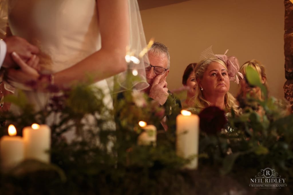 Beeston Manor Wedding Photographer - Crying Father of the Bride