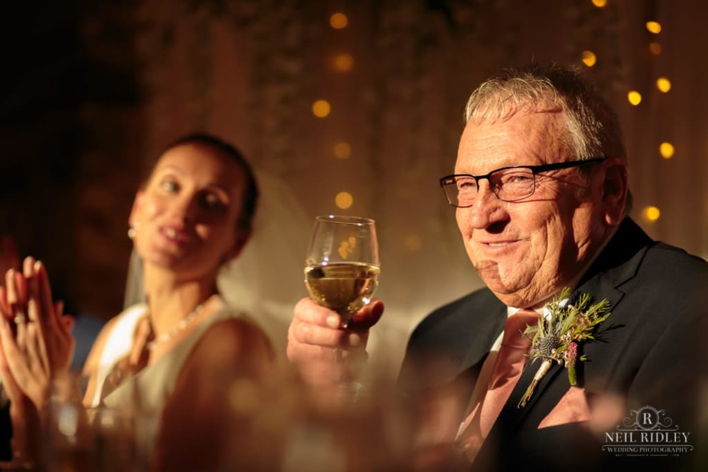 Beeston Manor Wedding Photographer - Father of the Bride Toast