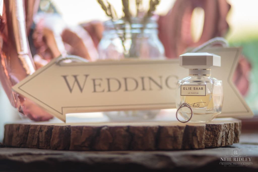 Beeston Manor Wedding Photographer - Wedding Ring Setup