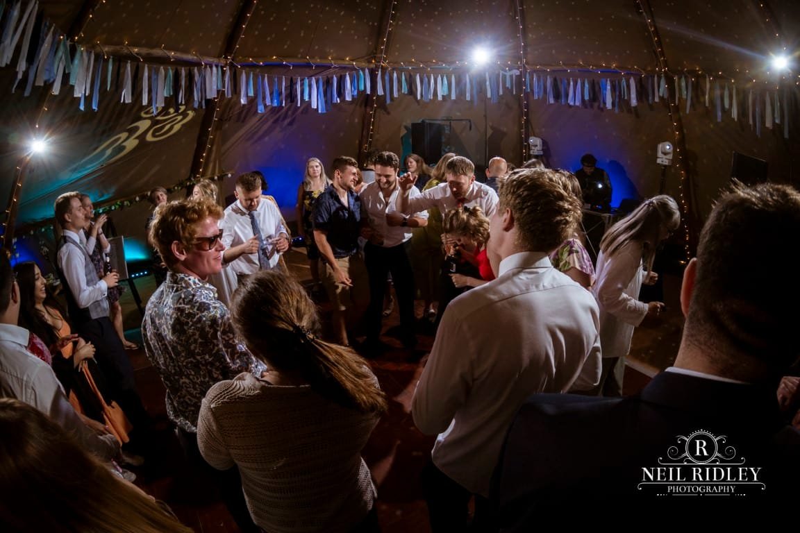 Alcott Farm Tipi Wedding Photographer Tipi Dancing