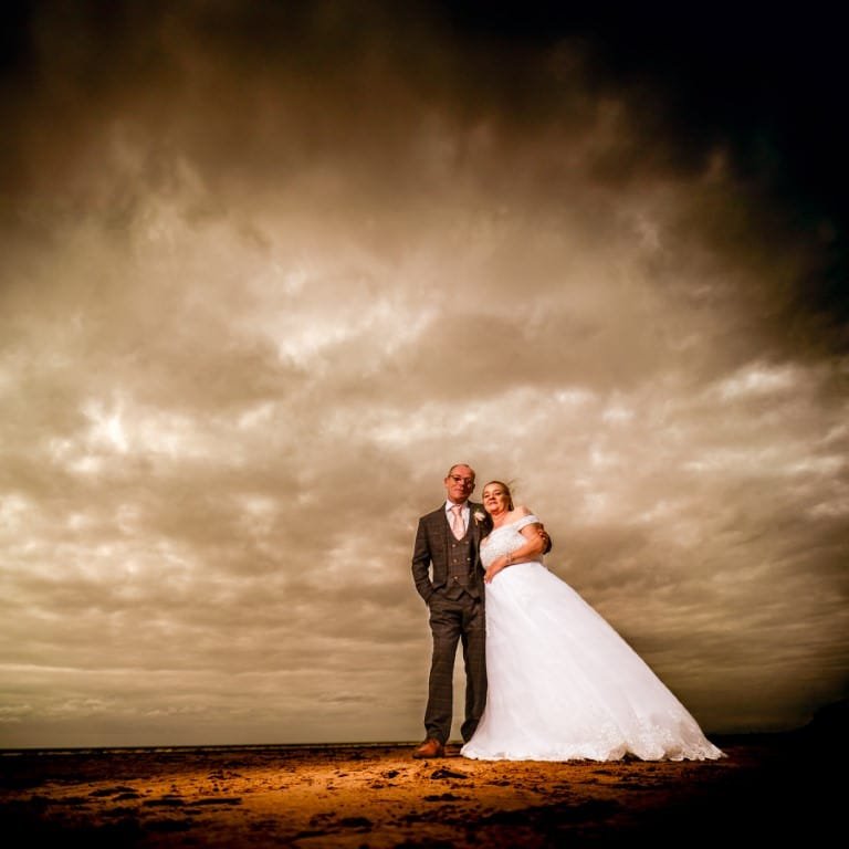 Blackpool Wedding Photographer Beach Portrait