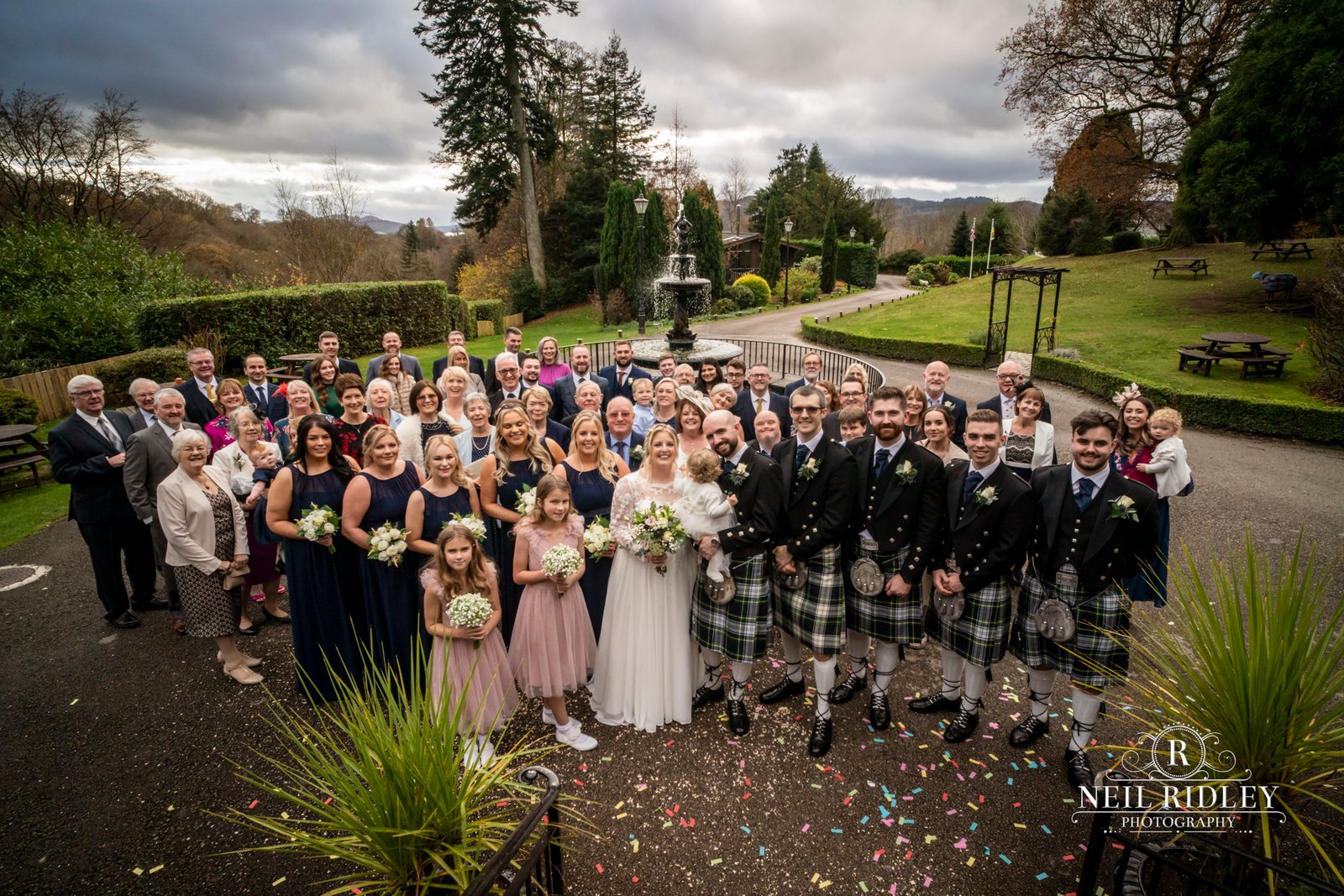 NR906989 Broadoaks Country House Hotel wedding party