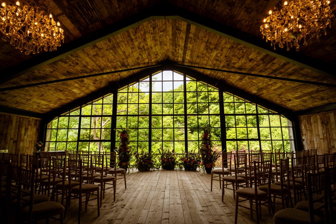 Hidden River Barn Photo and Video ceremony wide angle