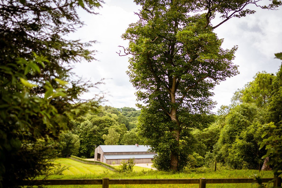 Hidden River Barn Photo and Video barn viewed from the hill