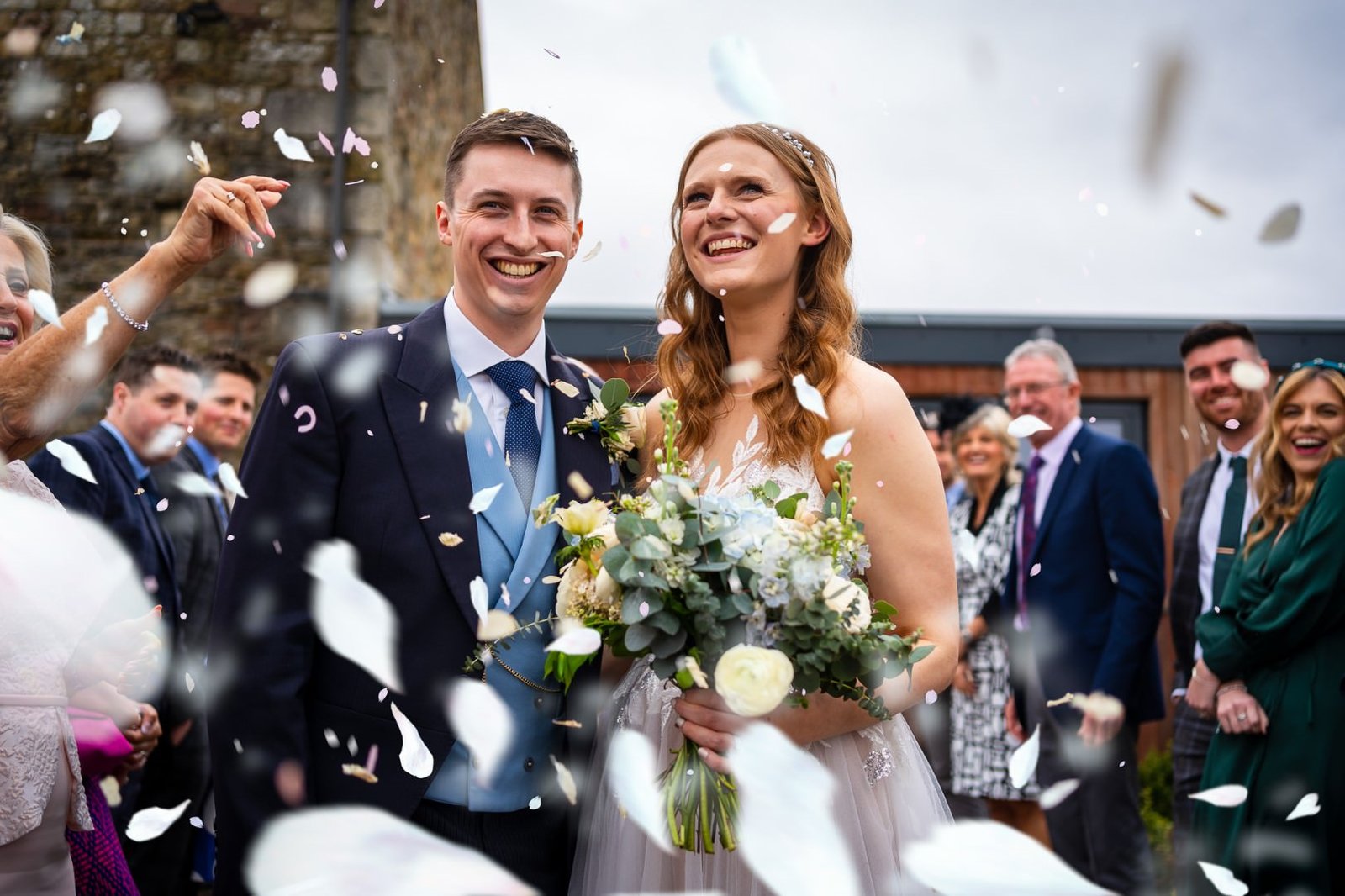 confetti The Out Barn Wedding Photographer Confetti throw