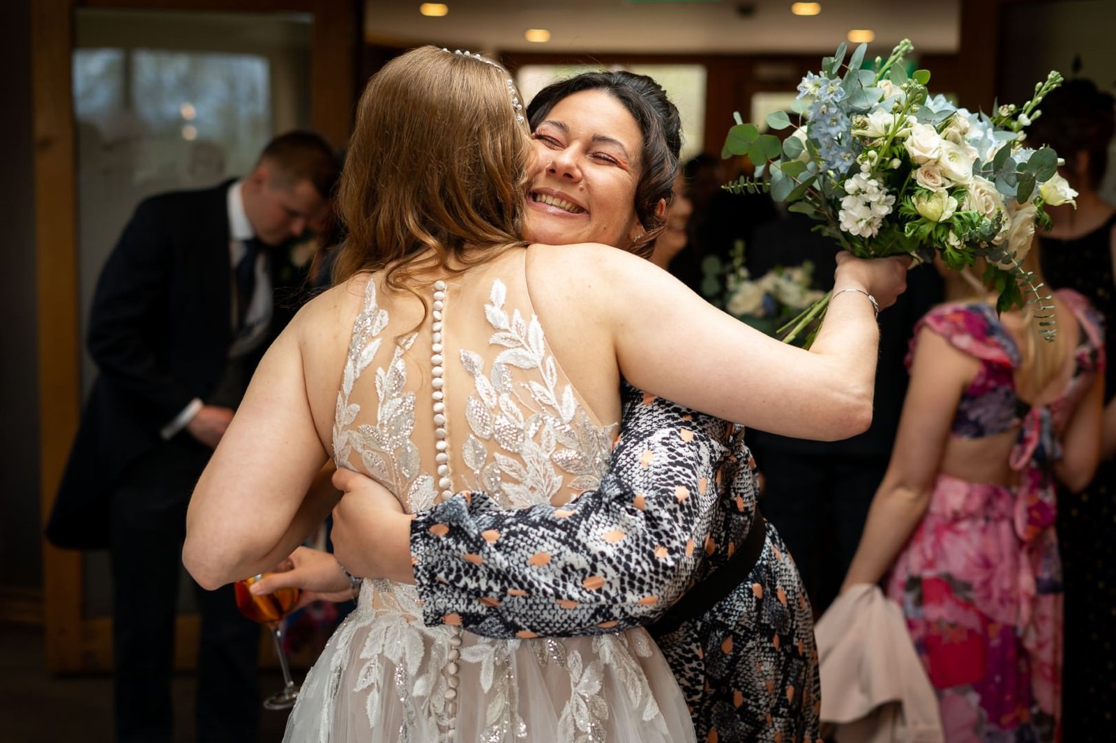 The Out Barn Wedding Photographer Bridal Hugs The Out Barn Wedding Photographer Bridal Hugs