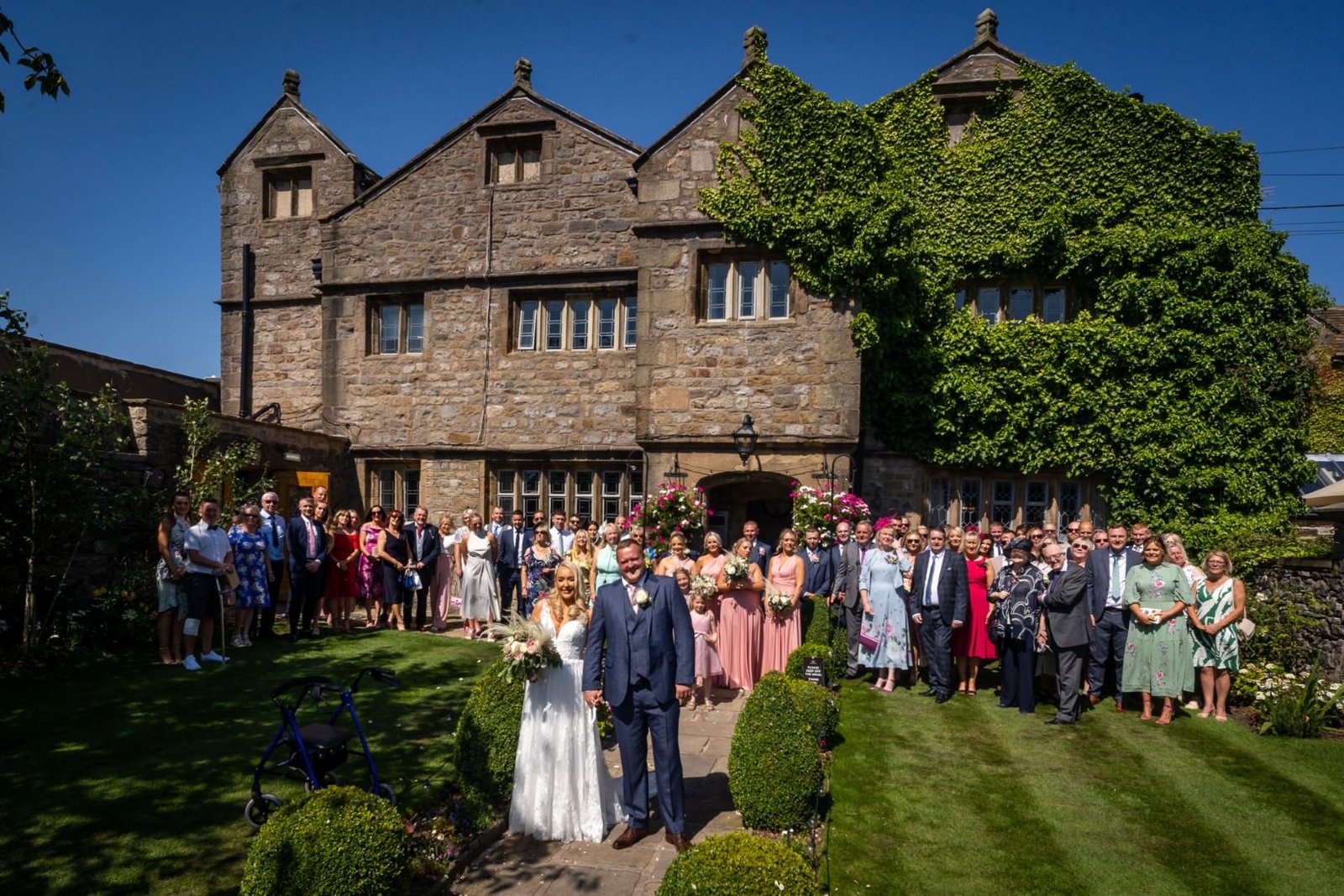 Stirk House Wedding Photographer Outside group shot